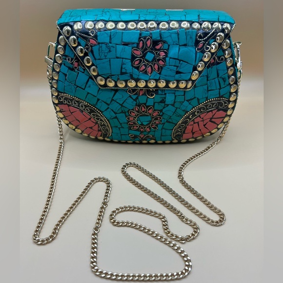 NEW RAMLA Mosaic Moroccan Handmade Stone Tile Bag (Direct from Morocco!!) - Picture 2 of 7